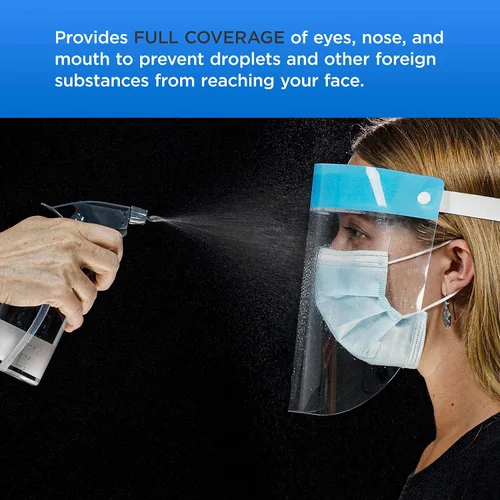 Miniatura 6 de Salon World Safety 160 protectores faciales (40 paquetes de 4) – Protectores de cara completa ultra transparentes para proteger los ojos, la nariz