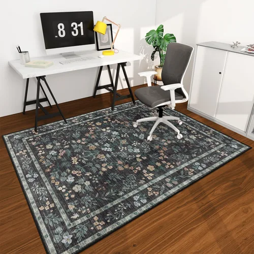 Miniatura 86 de chakme Tapete para silla de oficina para suelo de madera dura, 48 x 36 pulgadas, protector de escritorio de computadora de fácil deslizamiento