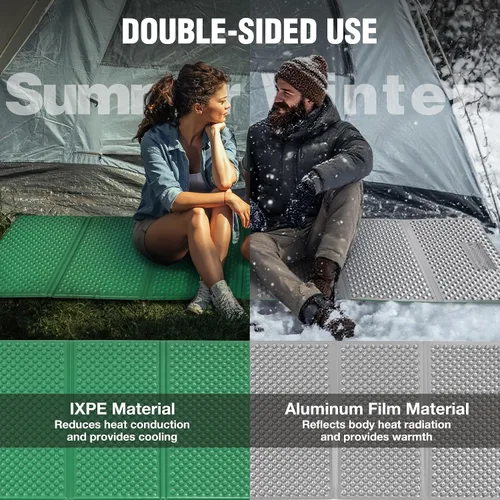 Miniatura 5 de REDCAMP Almohadillas de espuma plegable para acampar para dormir, almohadilla impermeable de espuma de celda cerrada para dormir mientras acampas