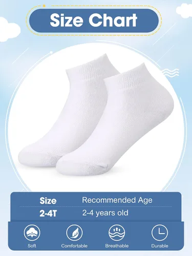 Miniatura 3 de 100 pares de calcetines de corte bajo unisex para niños recién nacidos calcetines de corte bajo calcetines invisibles para niños y niñas de 2 a 4