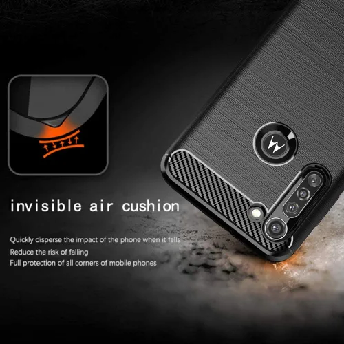 Funda de teléfono para Moto G8 Power con protector de pantalla de vidrio templado y accesorios para celda, funda delgada y suave de silicona TPU