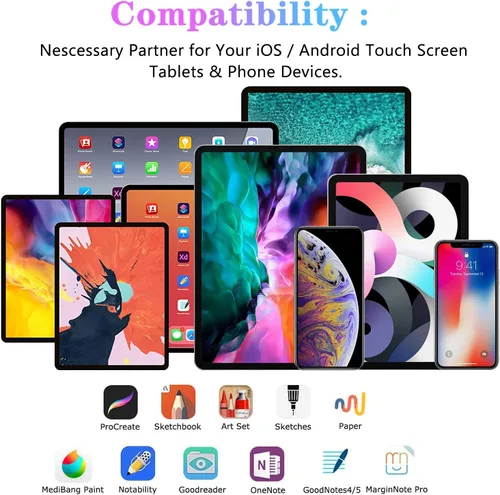 Miniatura 3 de Stylus para iPad, Stylus para iPhone (Plata)