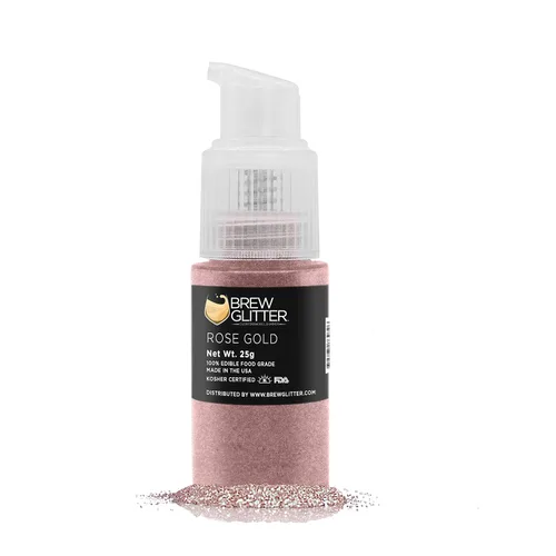 Miniatura 106 de Brillo de cerveza rosa comestible para bebidas, cócteles, cerveza, purpurina y bebidas Certificado Kosher y Halal 100% comestible y de grado