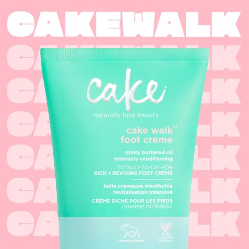 Miniatura 2 de Cake Beauty Walk Triplemint Crema para pies, 3.5 onzas líquidas