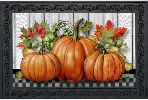 Miniatura 10 de Briarwood Lane Felpudo floral con tarro de masón de otoño