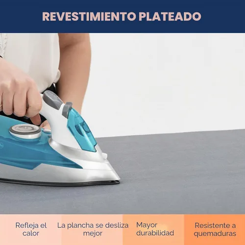 Miniatura 4 de Funda y almohadilla para tabla de planchar extra gruesa de alta resistencia acolchada de 4 capas, cubierta para tabla de planchar con revestimiento