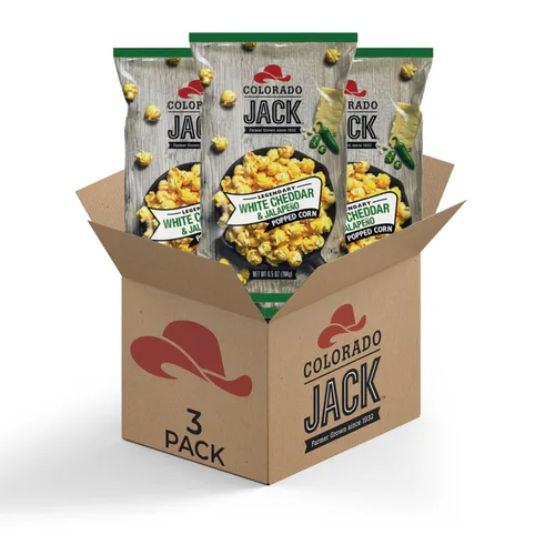 Miniatura 10 de Palomitas de maíz gourmet Colorado Jack: Mantequilla real y vainilla, cultivadas por agricultores, delicioso aperitivo, regalo sabroso - Sin jarabe
