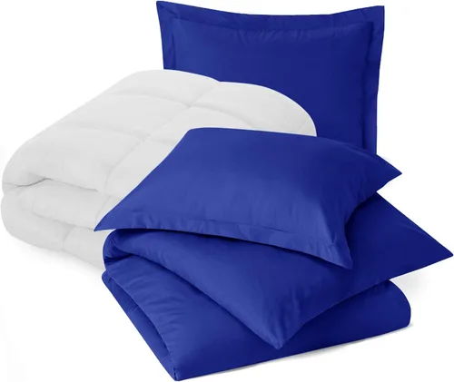 Miniatura 32 de Nestl - Juego de ropa de cama Queen con edredón – Juego de edredón para cama queen; Juego de funda de edredón Queen, Juego de edredón azul playa