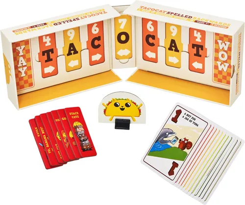 Miniatura 5 de Exploding Kittens Tacocat Spelled Backwards para 2 Jugadores - Edades 7+ - 15 Minutos de Juego - Juego de Mesa Inteligente para Familia - Juego