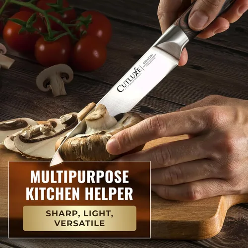 Miniatura 7 de Cutluxe Juego de cuchillos de chef de 3 piezas – Cuchillos de cocina japoneses ultra afilados, cuchillas de acero inoxidable de alto carbono, asas