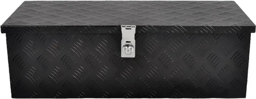 Miniatura 19 de Caja de herramientas de aluminio de 60 pulgadas para camión, caja de pecho de remolque, organizador de almacenamiento bajo la carrocería