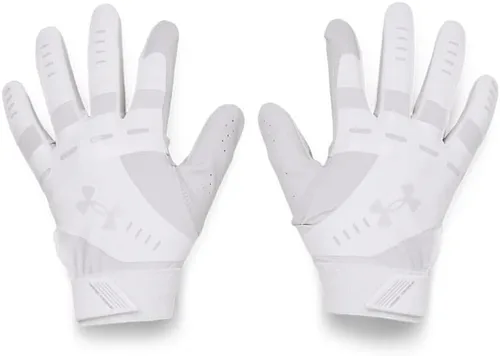 Under Armour Guantes de sóftbol radar (100) Blanco / Blanco / Gris Halo