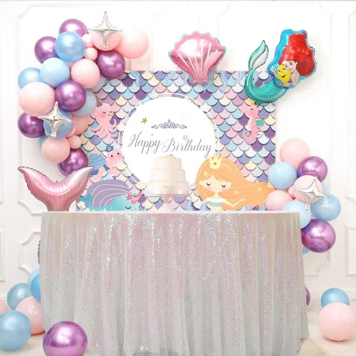 Miniatura 47 de Eternal Beauty Mantel de lentejuelas doradas de 120 pulgadas, mantel redondo brillante con purpurina para decoración de bodas, fiestas de cumpleaños