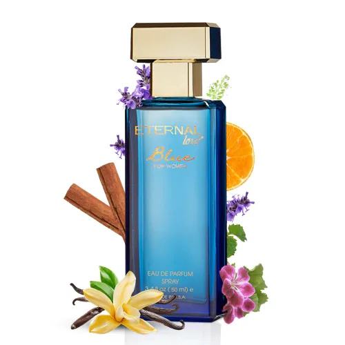 Miniatura 11 de Eternal Love Blue para Mujeres - Espray de Eau de Parfum de Larga Duración - Aroma Floral Suave y Polvoriento con Vainilla y Jazmín - Fragancia
