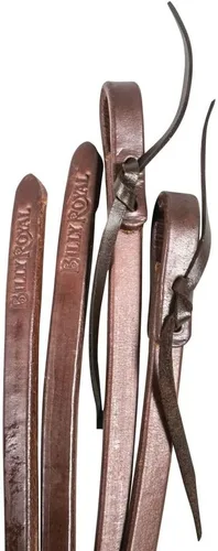 Miniatura 2 de Billy Royal Hermann aceitado extra pesado Riendas divididas de cuero para caballos Pesadas y flexibles Artesanía de calidad para contacto