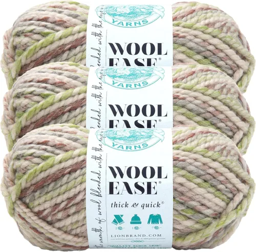 Miniatura 140 de Lion Brand Yarn - Ovillo de lana Wool-Ease Thick & Quick color fuerza aérea
