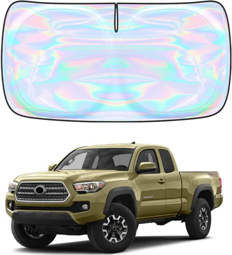 Miniatura 108 de Parasol para parabrisas Rivian R1S R1T 2022-2026 – Parasol compatible con Rivian R1S R1T plegable para ventana delantera, protector de visera solar