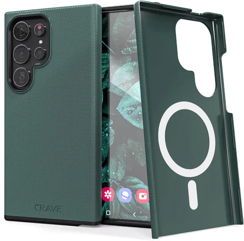 Miniatura 48 de Crave Funda para Galaxy S22 Ultra, funda de doble capa de protección a prueba de golpes para Samsung Galaxy S22 Ultra 5G (6.8 pulgadas) - Negro