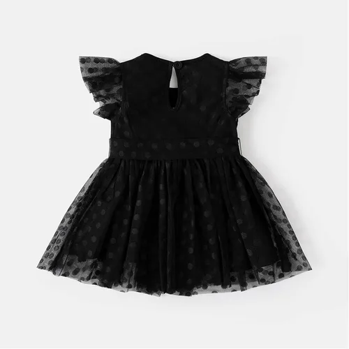 Miniatura 2 de PATPAT Baby Girl Princess Dresses Ruffle Sleeve Tutu Dress Butterfly Tulle Dress Flower Girl Party Birthday Dresses