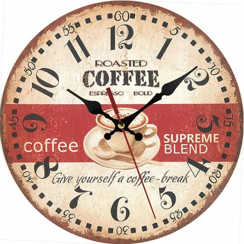 Miniatura 33 de Reloj de pared redondo de madera de 12 pulgadas, silencioso, sin tictac, de cuarzo, funciona con pilas, para oficina, cocina, dormitorio, aula
