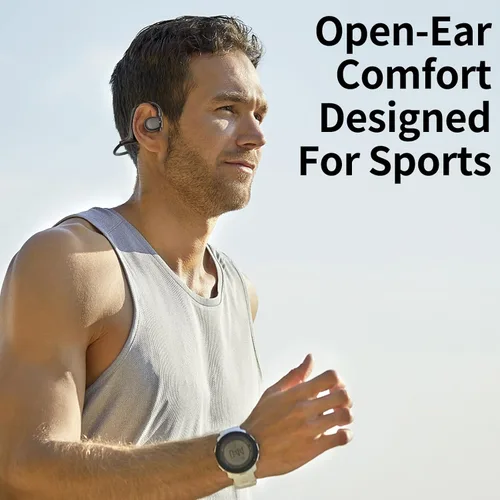 Miniatura 2 de Auriculares de conducción ósea Bluetooth Auriculares inalámbricos de oído abierto hasta 38 horas de tiempo de reproducción, auriculares inalámbricos