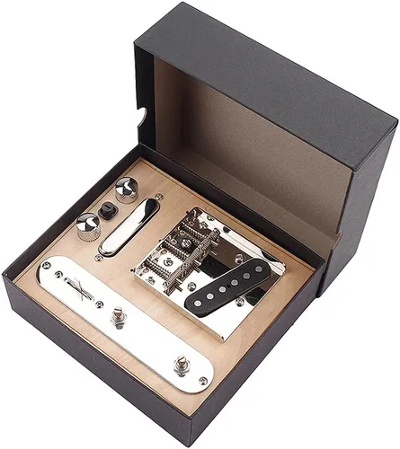 Miniatura 8 de Placa de puente de silla de montar de guitarra cargada Alnico V, placa de control de guitarra eléctrica con interruptor de 3 vías, juego de pastilla