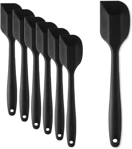 8 piezas de espátulas de silicona, espátulas antiadherentes de 8.5 pulgadas con núcleo de acero inoxidable, resistentes al calor hasta 500°F,