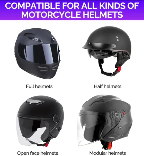 Miniatura 4 de RACOONA Hebilla de Botón para Casco, Hebilla de Liberación Rápida para Correa de Casco de Motocicleta, Accesorios para Automóvil Clip de Velocidad