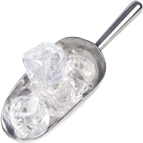 Miniatura 6 de PATIKIL Cucharas de hielo, paquete de 2 palas de aluminio de 7.09 pulgadas, pequeña máquina de hielo, harina, cereales, azúcar, palas para cocina