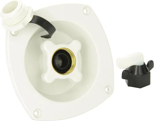 PENTAIR SHURFLO 183-029-18 - Reductor de presión para entrada de agua en la ciudad, montaje en pared, color blanco gel