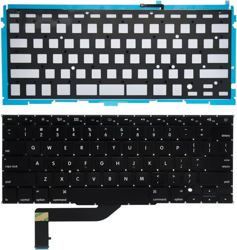 Miniatura 3 de Teclado retroiluminado de repuesto con diseño de EE. UU. compatible con MacBook Pro de 15 pulgadas A1398 2013 2014 2015 Retina con tornillos
