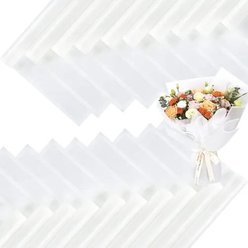 Miniatura 8 de FUHITIM - 20 hojas de papel impermeable para suministros de florista, envoltura de ramos de flores y regalos de bodas, cumpleaños, bricolaje