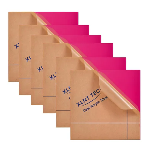 Miniatura 13 de 6 PCS Láminas de Plástico Acrílico Fundido Negro Opaco (no Transparente) de 8 x 8 Pulgadas (.118" de Grosor), para Letreros, Proyectos de Bricolaje.