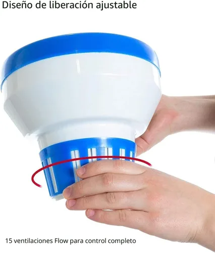 Miniatura 3 de Dispensador de cloro flotante, flotador de cloro/bromo para piscina, spa, clorador flotante de gran capacidad de 7 pulgadas y soporte de bromo