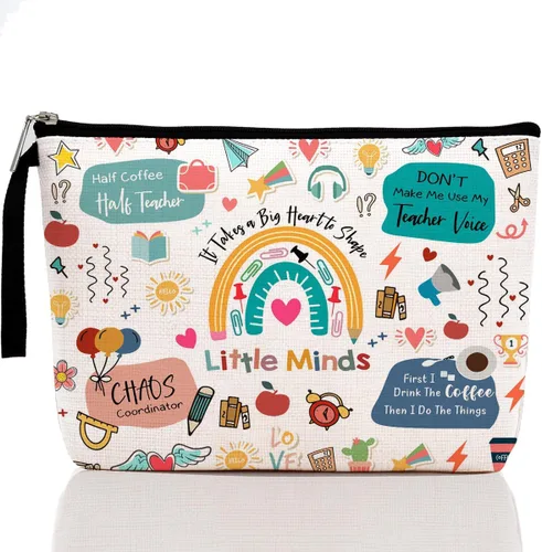 Miniatura 11 de Regalos para profesores, regalos de agradecimiento para profesores, regalos que tú, bolsa de maquillaje imprescindible para profesores, regalos