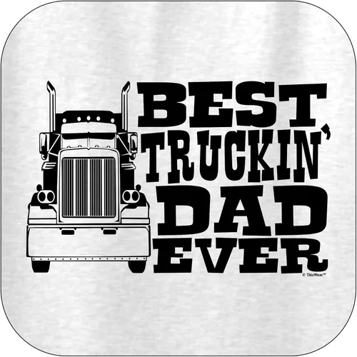 Miniatura 2 de Dad Gift Best Truckin' Dad Ever Truck Driver Sudadera con capucha
