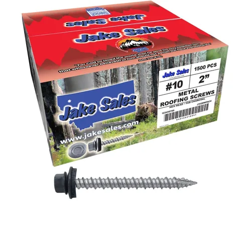 Miniatura 54 de Brite - Tornillos para techos de metal blanco (10 x 2 unidades), cabezal de arandela hexagonal, arranque automático/roscado, arandela EPDM, 3 x 250