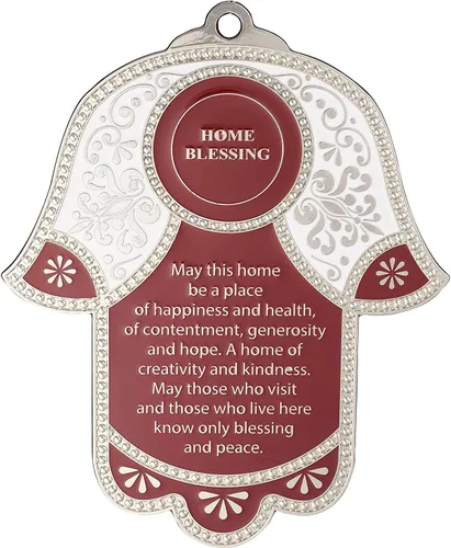 Miniatura 8 de A&S Mezuzot Hamsa - Amuleto de protección contra el mal de ojo para decoración de pared, amuleto de buena suerte para el hogar/negocios en azul