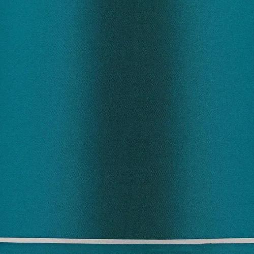 Miniatura 2 de Sydnee - Pantalla de lámpara de tambor grande de satén azul verdoso de 14" superior x 16" inferior x 11" de alto (Spider) de repuesto con arpa