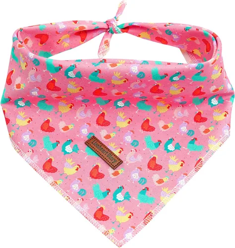 Miniatura 32 de Lionheart Glory Bandana para perro, bufanda azul para perro, estampado de cerveza, ajustable para perros pequeños a grandes