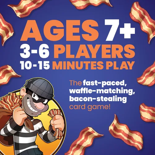 Miniatura 3 de Juego de cartas Steal The Bacon – Taco Cat Goat Cheese Pizza – Divertidos juegos familiares para niños y adultos – ¿A quién no le encanta el tocino?