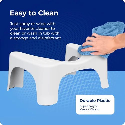 Miniatura 9 de Squatty Potty Simple Curve - Taburete de inodoro para baño, 7 pulgadas, color blanco