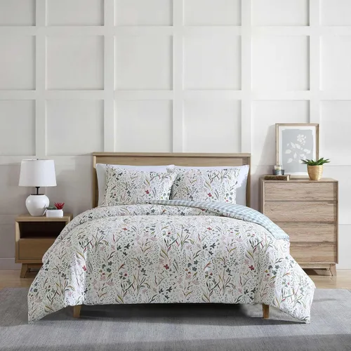 Miniatura 24 de Eddie Bauer - Juego de edredón Queen, ropa de cama reversible a cuadros, elegante y cálida decoración del hogar (gris normandía, Queen)