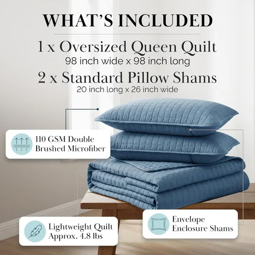 Miniatura 2 de Southshore Fine Living, Inc. Juego de ropa de cama con edredón tamaño Queen, edredón de verano tamaño Queen, ropa de cama resistente al pelo de 07