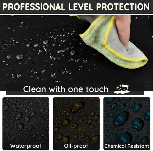 Miniatura 3 de Delantal de Goma Más Grueso, Delantal Ajustable Extra Largo, Delantales de Trabajo Impermeables de Servicio Pesado Resistentes al Aceite y Productos