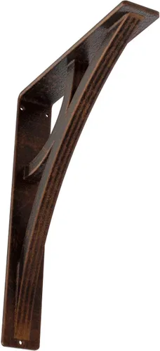 Miniatura 36 de Ekena Millwork BKTM02X10X12TGLABS Soporte de metal, 2 pulgadas de ancho x 10 pulgadas de profundidad x 12 pulgadas de alto, latón envejecido