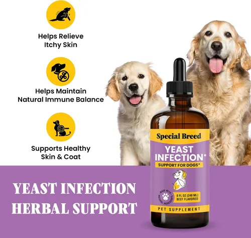 Miniatura 2 de Alivio natural de la infección por levaduras para perros – Tratamiento de picazón en la piel y los oídos, apoya la alergia y la salud inmunológica