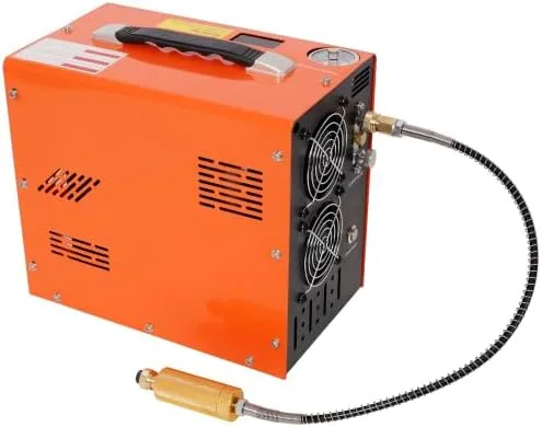 Miniatura 8 de Compresor de aire PCP, 4500 PSI/30 Mpa compresor portátil de pistola de aire PCP con convertidor de potencia integrado, parada automática