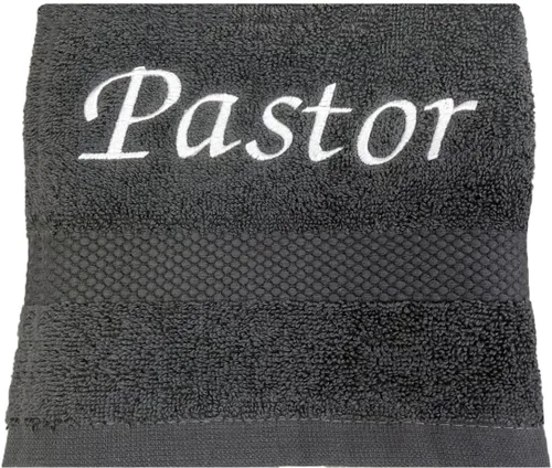 Miniatura 5 de Liberty21 Pastor bordado, toalla del clero. 13 x 13 pulgadas. Regalos de agradecimiento para pastores para hombres y mujeres. Fe cristiana. Regalos