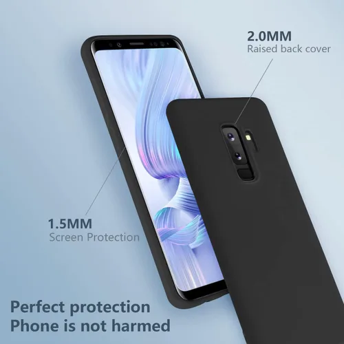 Miniatura 3 de Funda para Galaxy S9 Plus, silicona líquida, delgada, suave, TPU, protección de cuerpo completo, a prueba de golpes, para Galaxy S9 Plus de 6.2